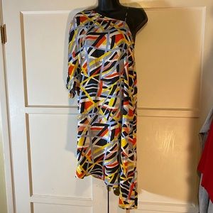 Topshop Boutique Abstract Asymmetrical Dress 4